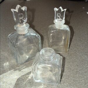 Vintage Raphael glass perfume bottles made in France